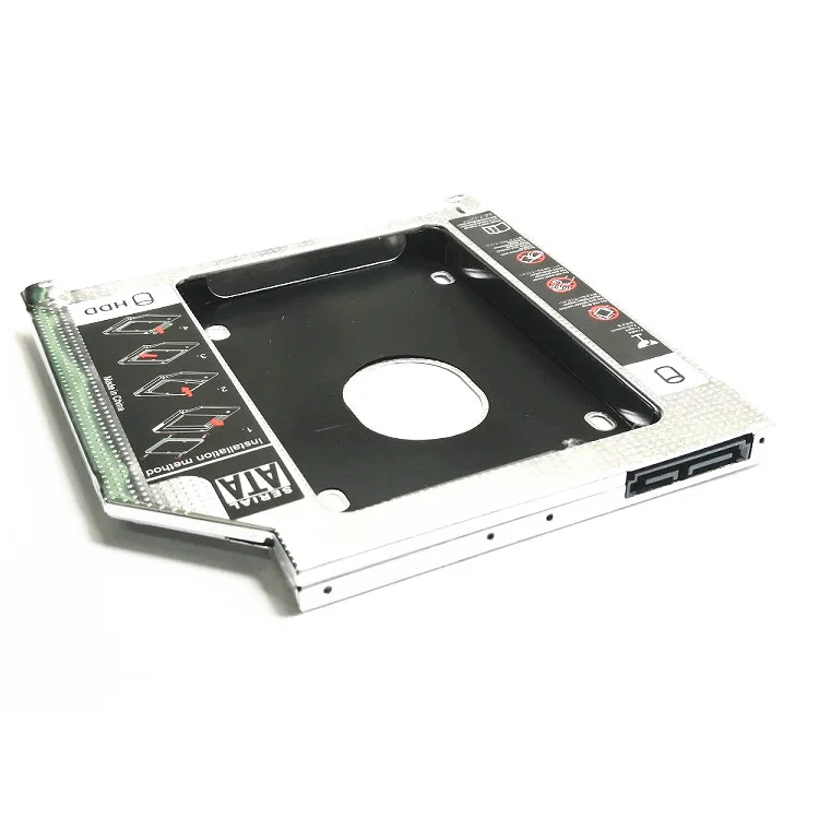 
Алюминиевый SATA3.0 9,5 мм 2,5 жесткий диск SSD случае второй HDD caddy OptiBay супер привод Замена для 2nd hdd Caddy 