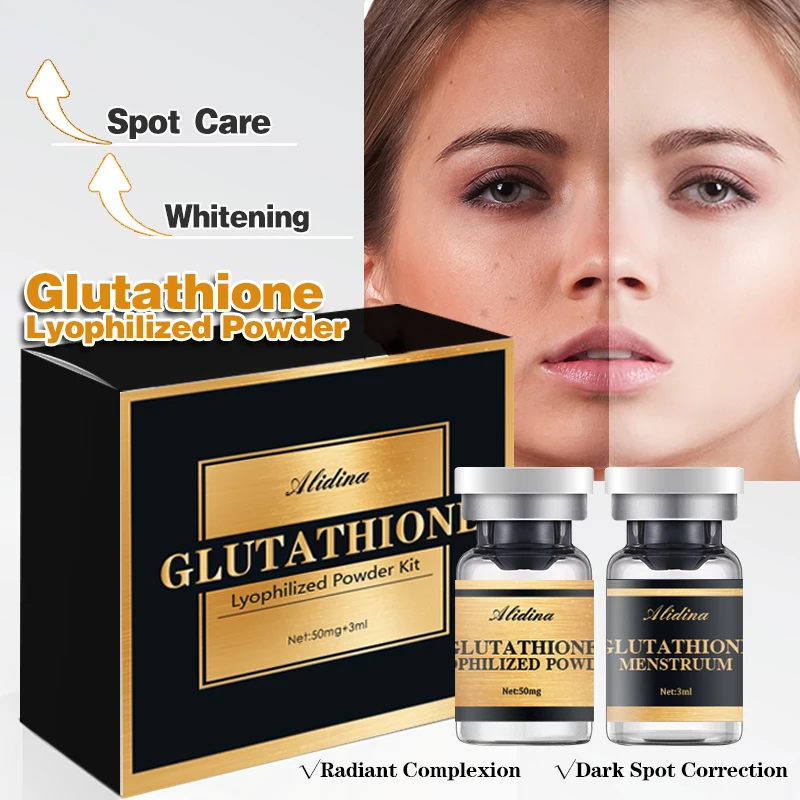 customized glutathione powder Glutathione Reduced Powder Powerful Ingredients Whitening Age Defying  Arbutin Fade Hyperpigmentation EGF Glutathione Serum B