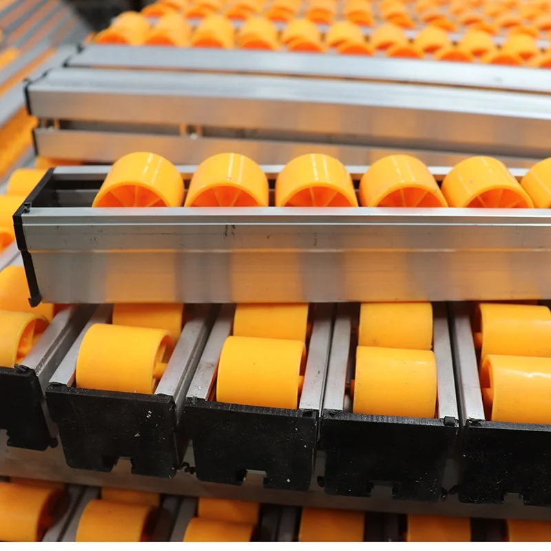 Langle Factory Roller Rack Reinforced Sheet Metal Fluent Slide Rail Aluminum Frame Shelf Anti-static Roller Pulley Guide Rail