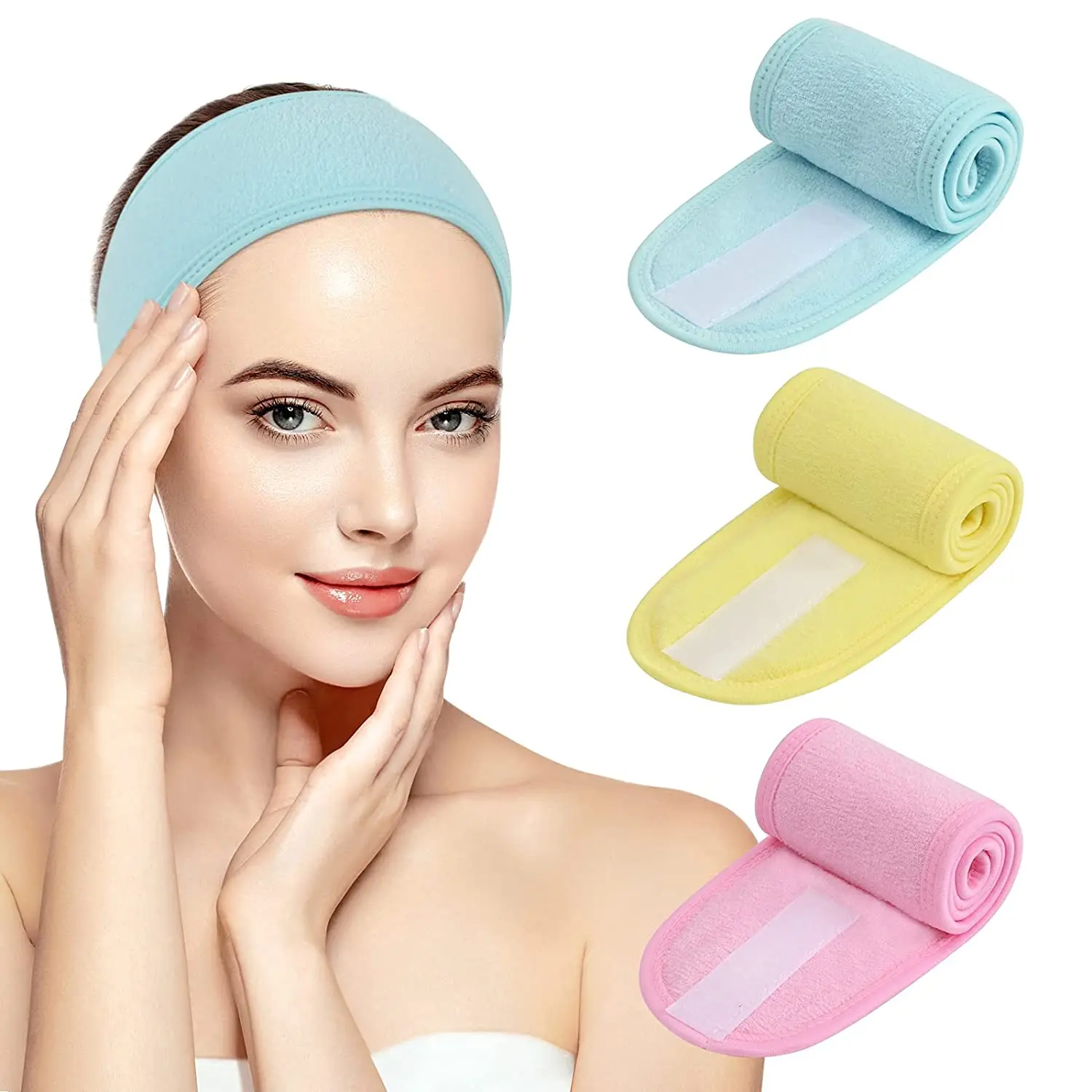 Makeup Facial Headband - Adjustable, Soft, and Convenient display picture 3