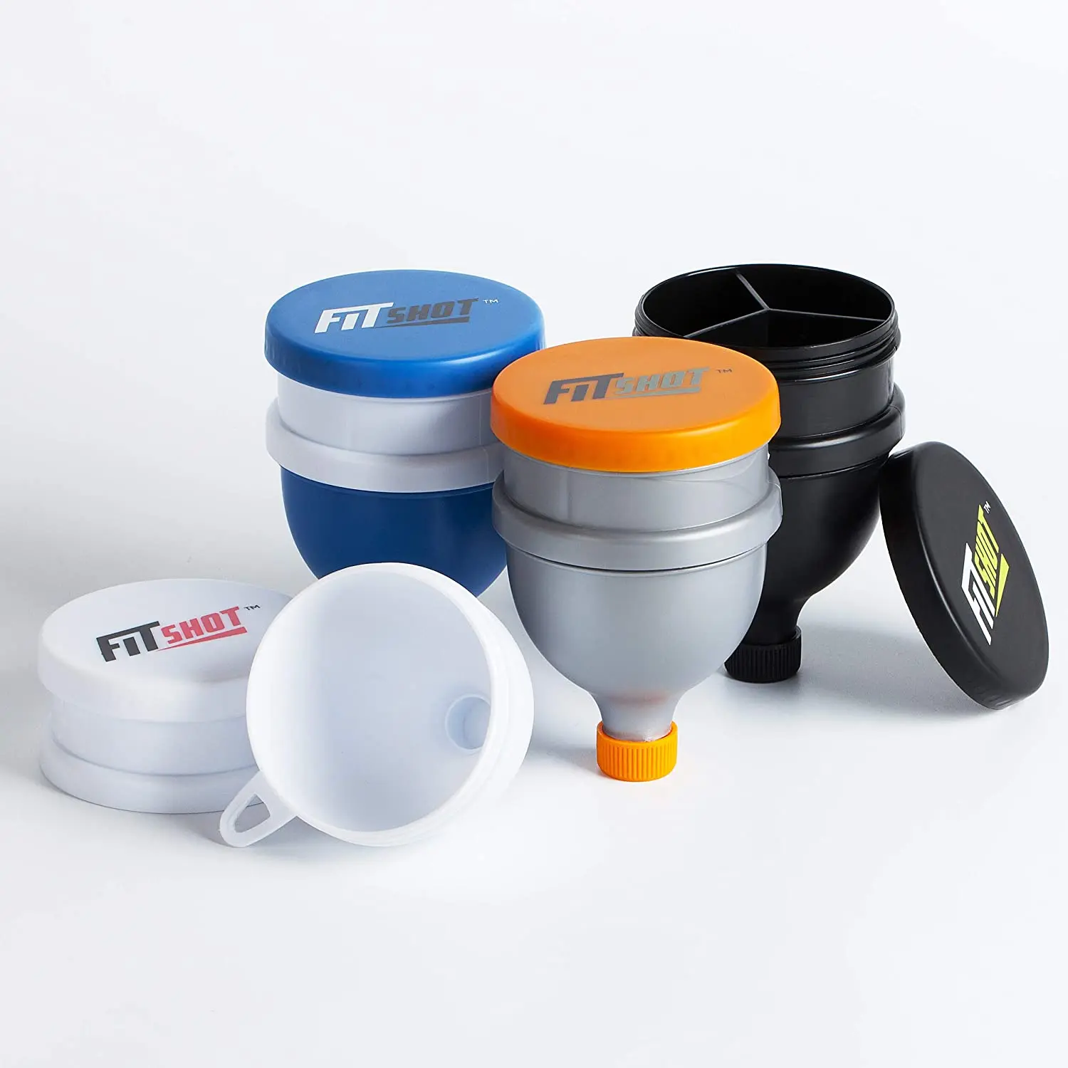 Protein Powder Funnel Supplement Funnel with Keychain 2 in 1