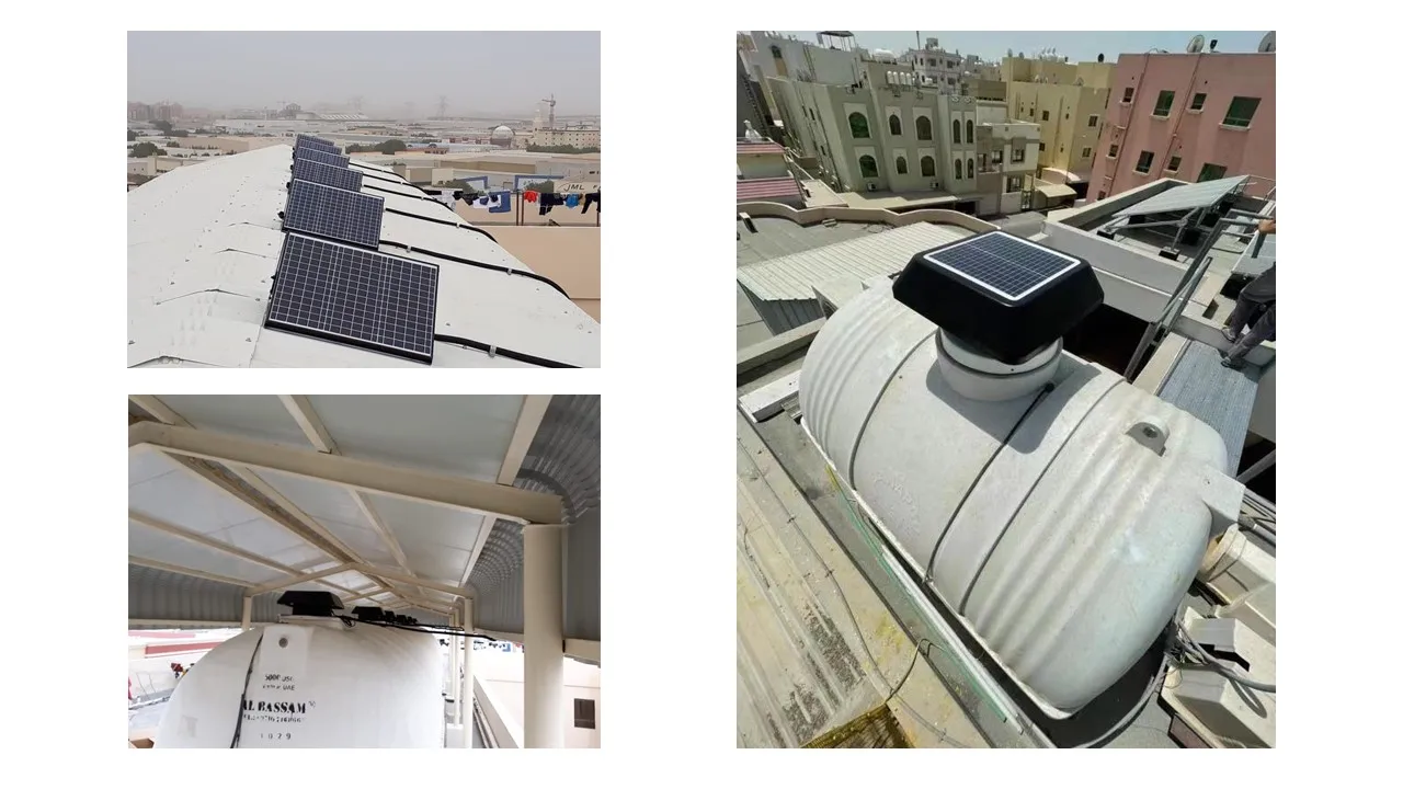 Solar Attic Fan, 40W, HVAC, Axial, Roof - detail 22