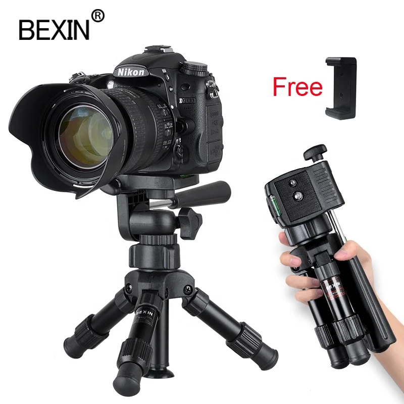 BEXIN aluminum Compact folding table extendable gadget Camera hand held mini desktop tripod for iphone mobile phone dslr camera