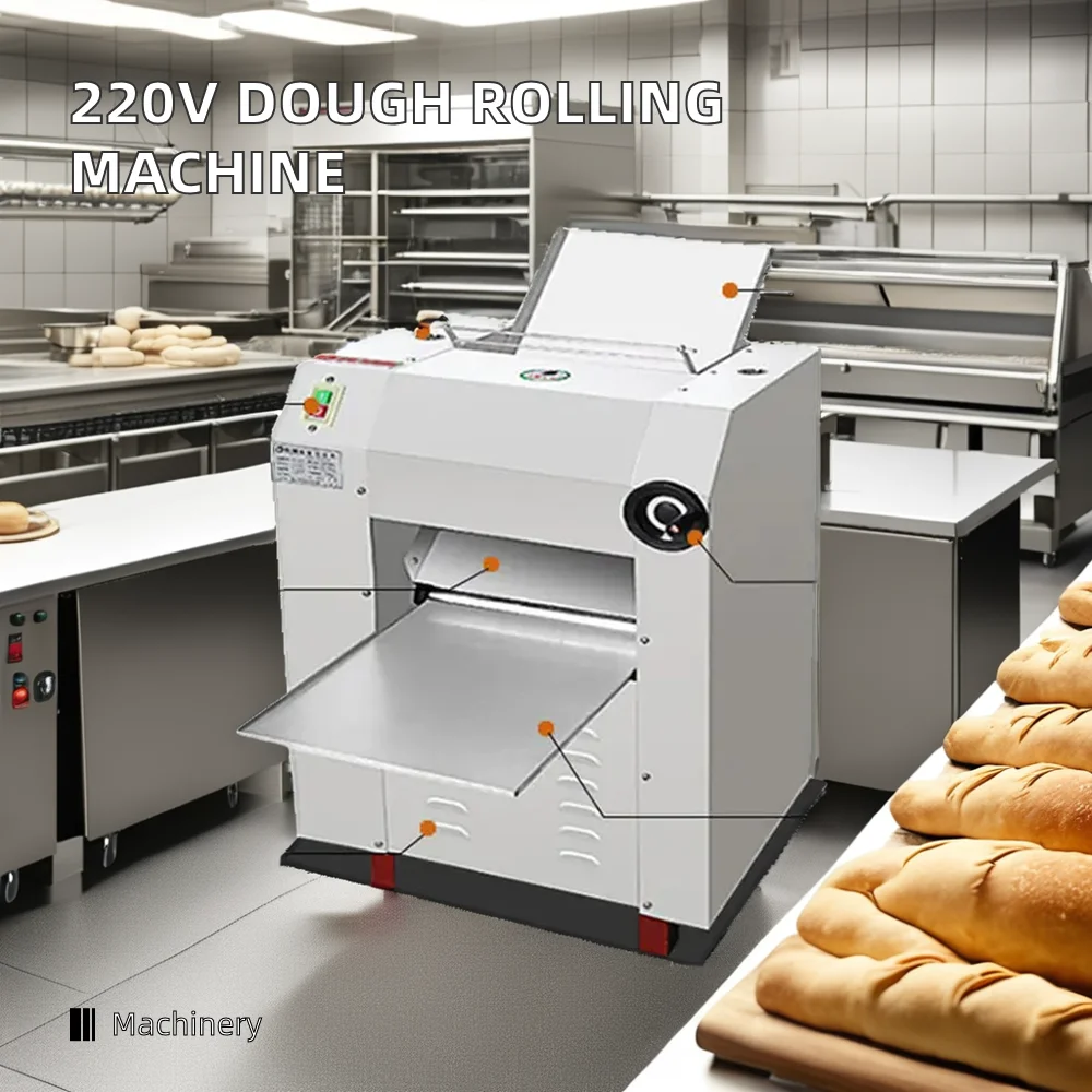 Sheeter Machine Component Commercial 220V Automatic Electric Tabletop Pizza Dough Sheeter Machine ...