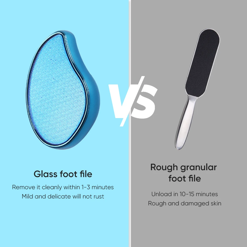 Nano Crystal Glass Foot Scrubber Foot File Callus Remover For Feet Hard
