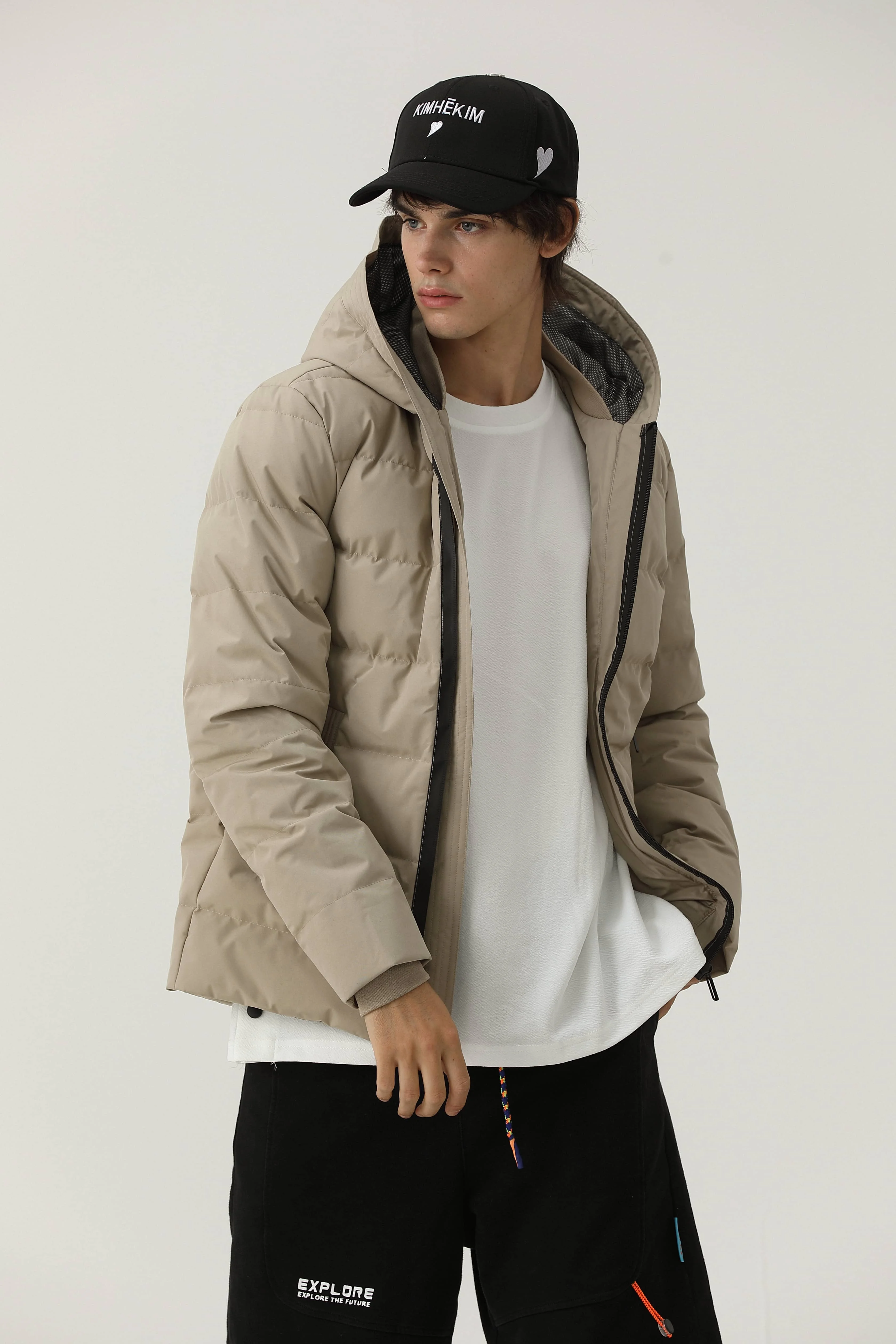 2023 Streetwear Hoodie Plain Clothing Winter Thick Fur Padding Coats ...