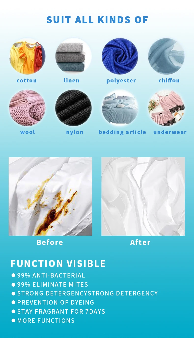 Laundry Pod Pva Washing Powder Capsules Laundry Detergent Beads