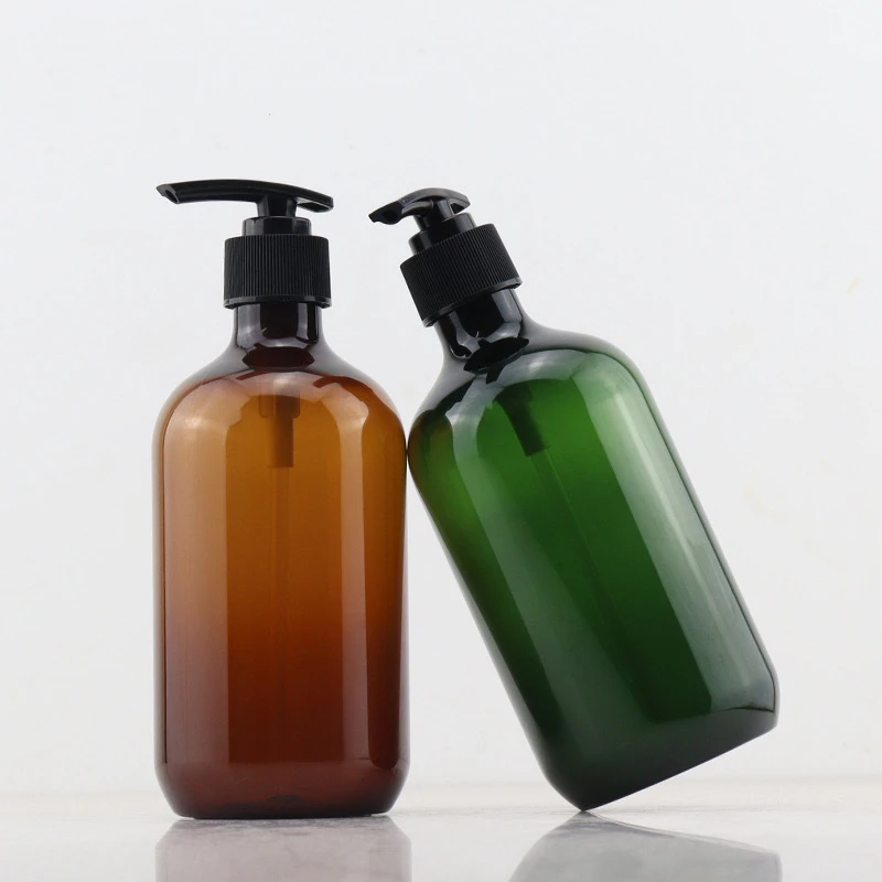 Wholesale Cosmetics PET Plastic Lotion Bottles 200ml 500ml Custom Shampoo and Hair Care Bottles