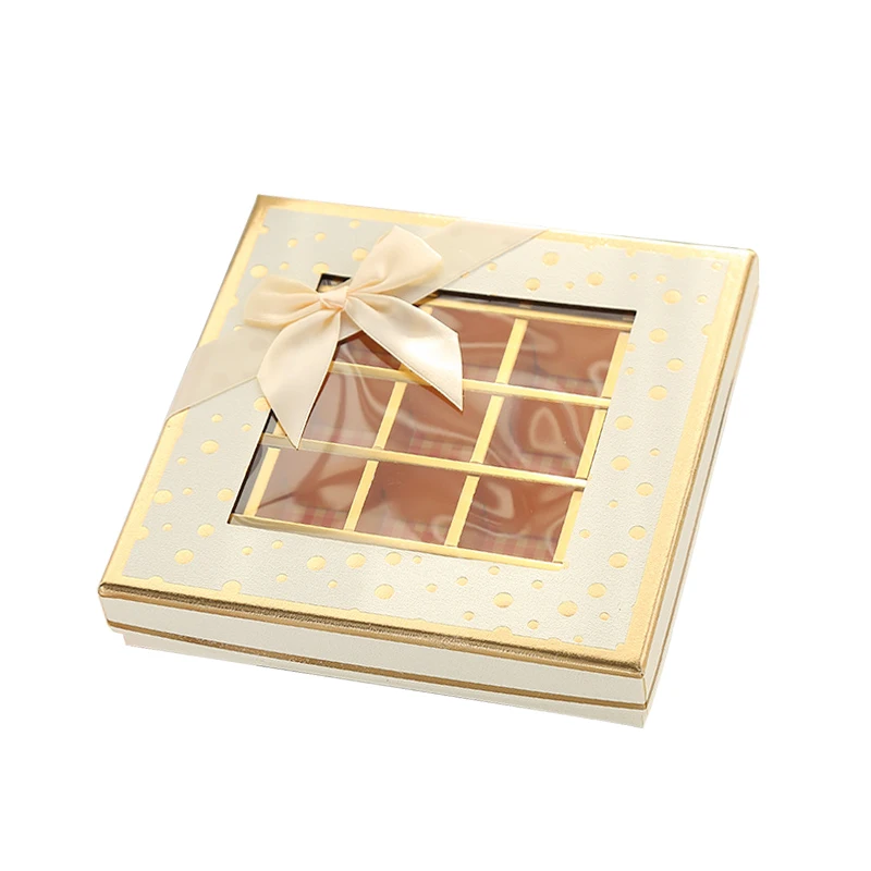 Square Luxury Chocolate Boxes Packaging With Window Homemade Chocolate