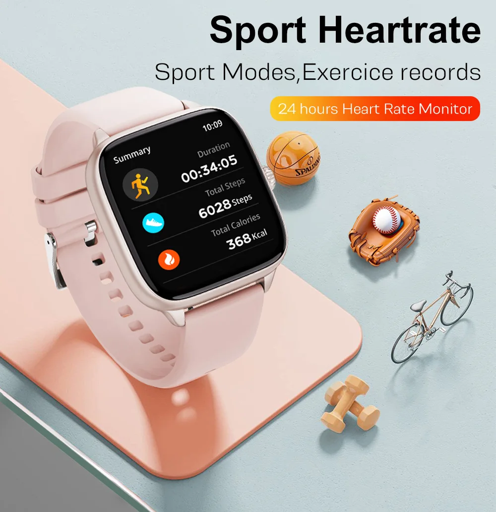 T70 Women Smart Watch 1.72inch Touch Screen IP68 Waterproof Female Health BT Call Sport Fitness Tracker Smart Watch 2026