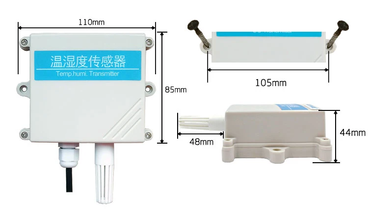 Led Display 24V Temperature Monitoring Greenhouse DC Temperature Humidity Sensor