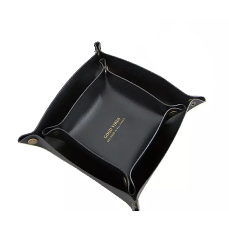 Leather sundries tray