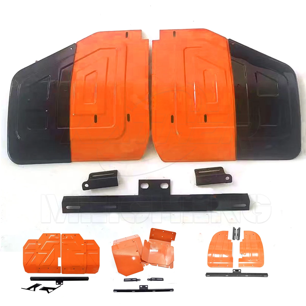 OEM Micro Tiller Machine Red Fender Metal Cover Cultivator Accessories Mini Tractor Farm Machinery Spare Parts Steel Material