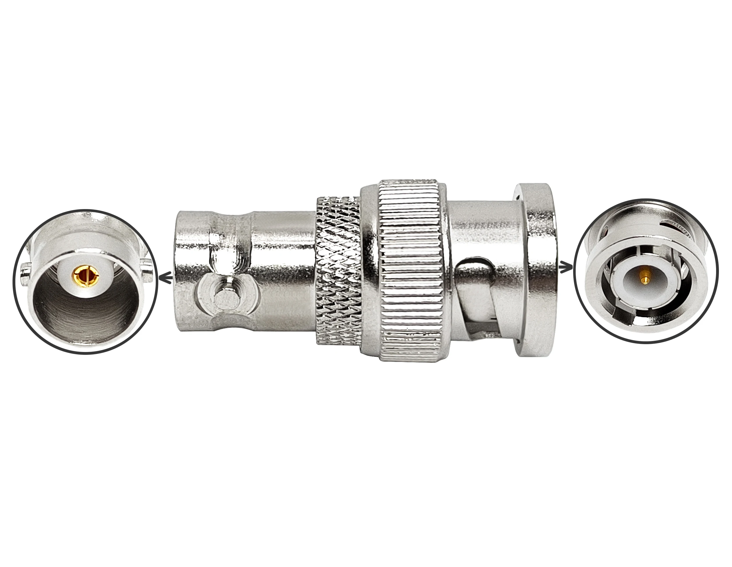 RFVOTON BNC Male to BNC Female Adaptor Connector for CCTV