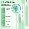 Short-Section Landing Net 1.7m + Light Green 40cm Net Head