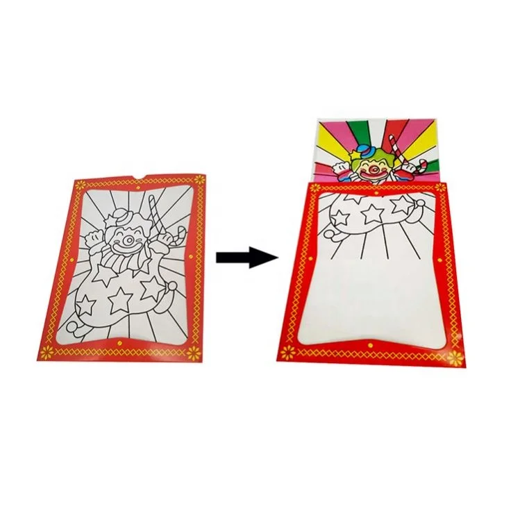 Magic  Clown Color Change Card Magic Props Magic Tricks
