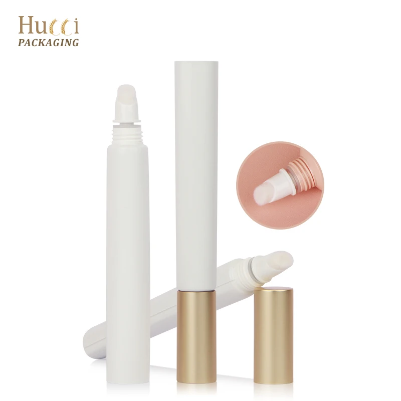 3ml 5ml Small Lovely Pink Lipstick Container With Soft Sponge Flock Applicator Liquid Blush Lip Gloss Lip Balm Cosmetic Tube