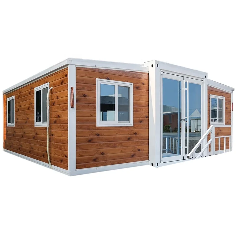 china factory luxury villa prefabricated modular modern extendable container house prefab expandable home 3 in 1 factory