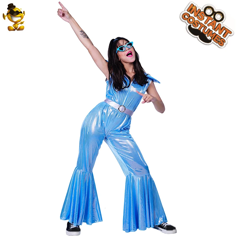 70s disco dancer costume for women silver 