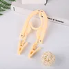Beige opp bag individually wrapped (with clip)