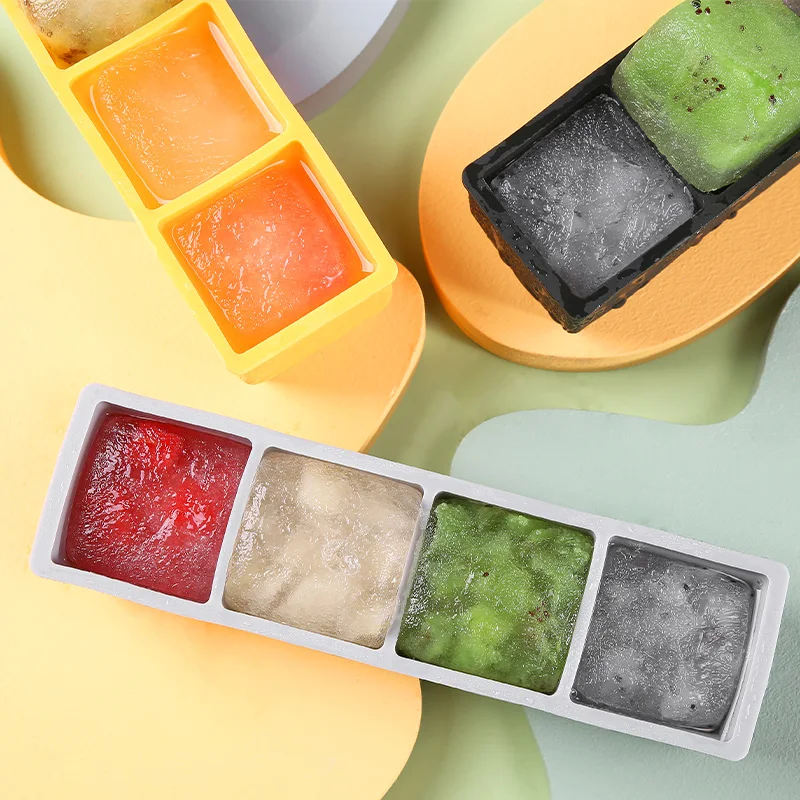 1pc Baby Food Freezing Tray With Lid For Storing & Selivering Puree, Silicone  Freezer Mold Tool