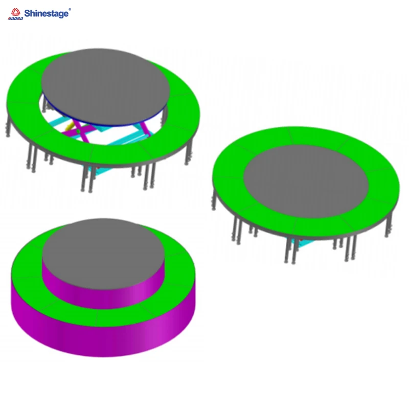 Rotating Stage Display Stand Revolving Motorized Rotary Acrylic Landing Stage Entertainment Event Rotation