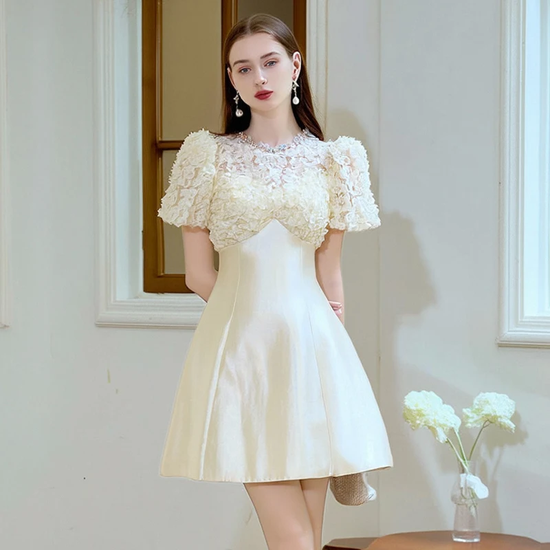 sachin and babi light blue dress Suni Party Dress | Floral Short Wedding Dress