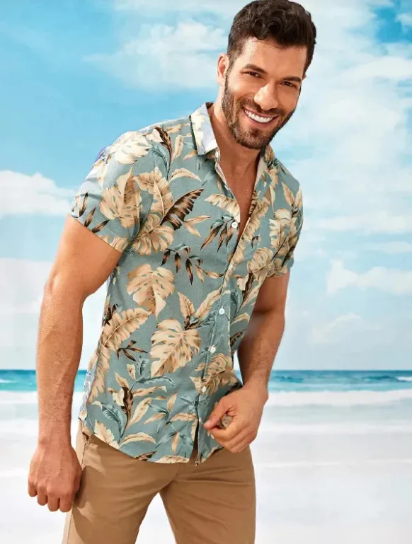 Custom Beach Hawaiian Sports Wear Printed OEM Fashion Casual Button Down  Shirts - China Hawaiian Shirts and Aloha Shirts price
