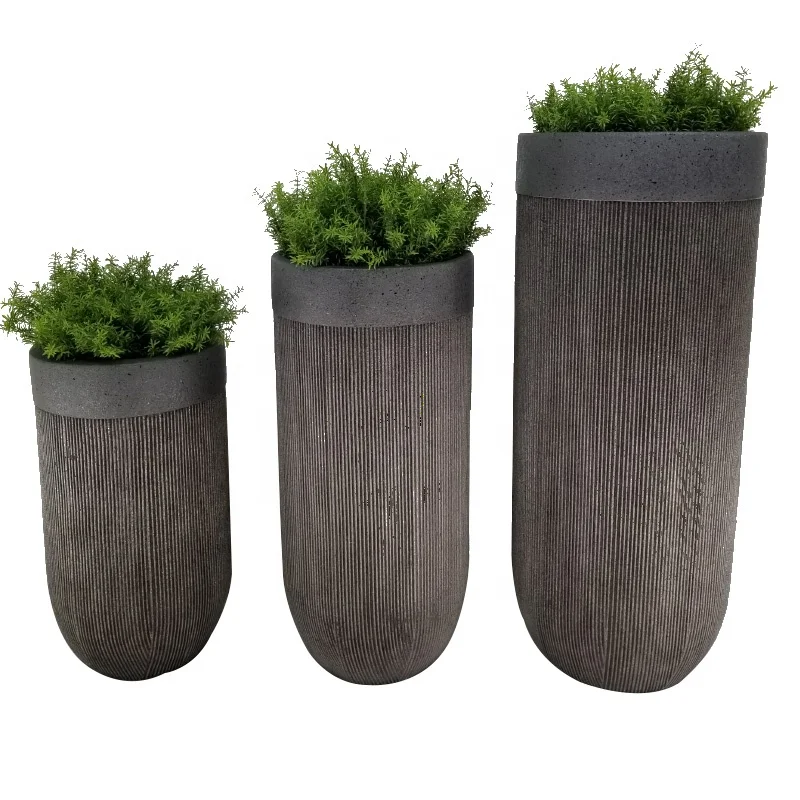 Flower Pot Planters Home & Garden Large Vase Outdoor Indoor Decor  Fiberglass Flowerpots Customized