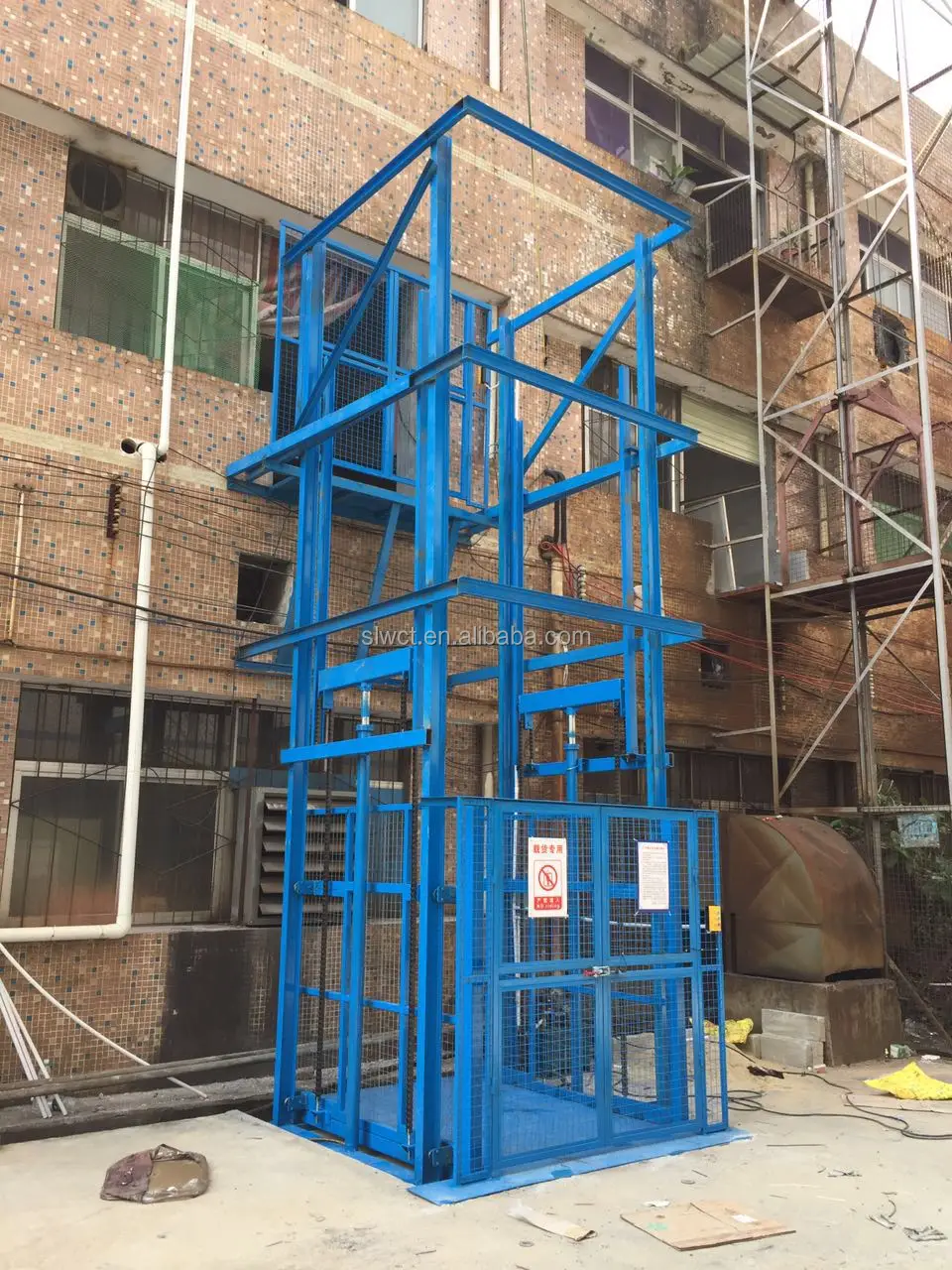 Industrial Material Construction Elevators Hydraulic One Floor Cargo ...