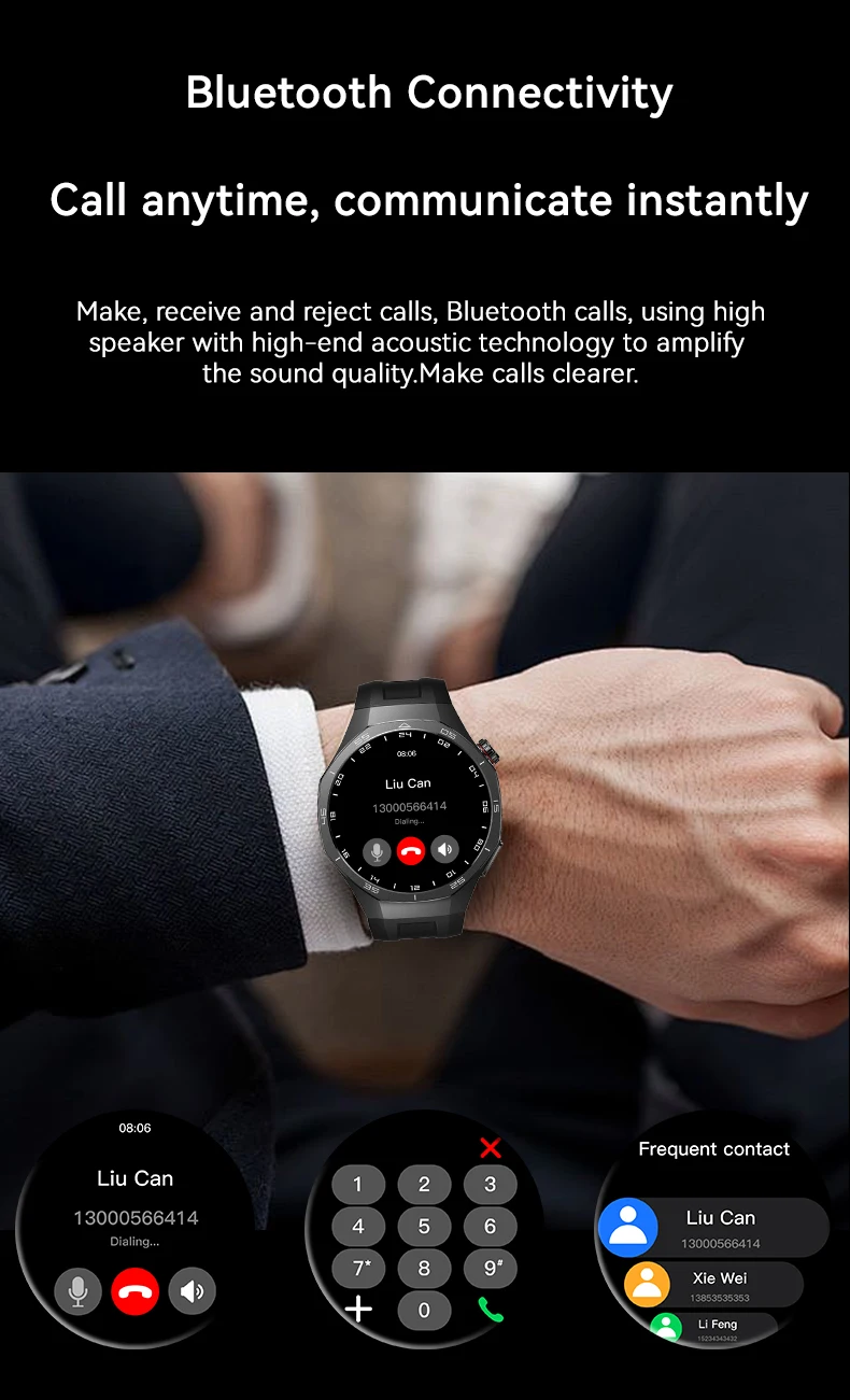 Watch 5 Pro GT5 PRO SmartWatch Men HD Screen BT Call NFC Ultra-low Latency Outdoor Compass Sport Fitness Bracelet Smart Watch