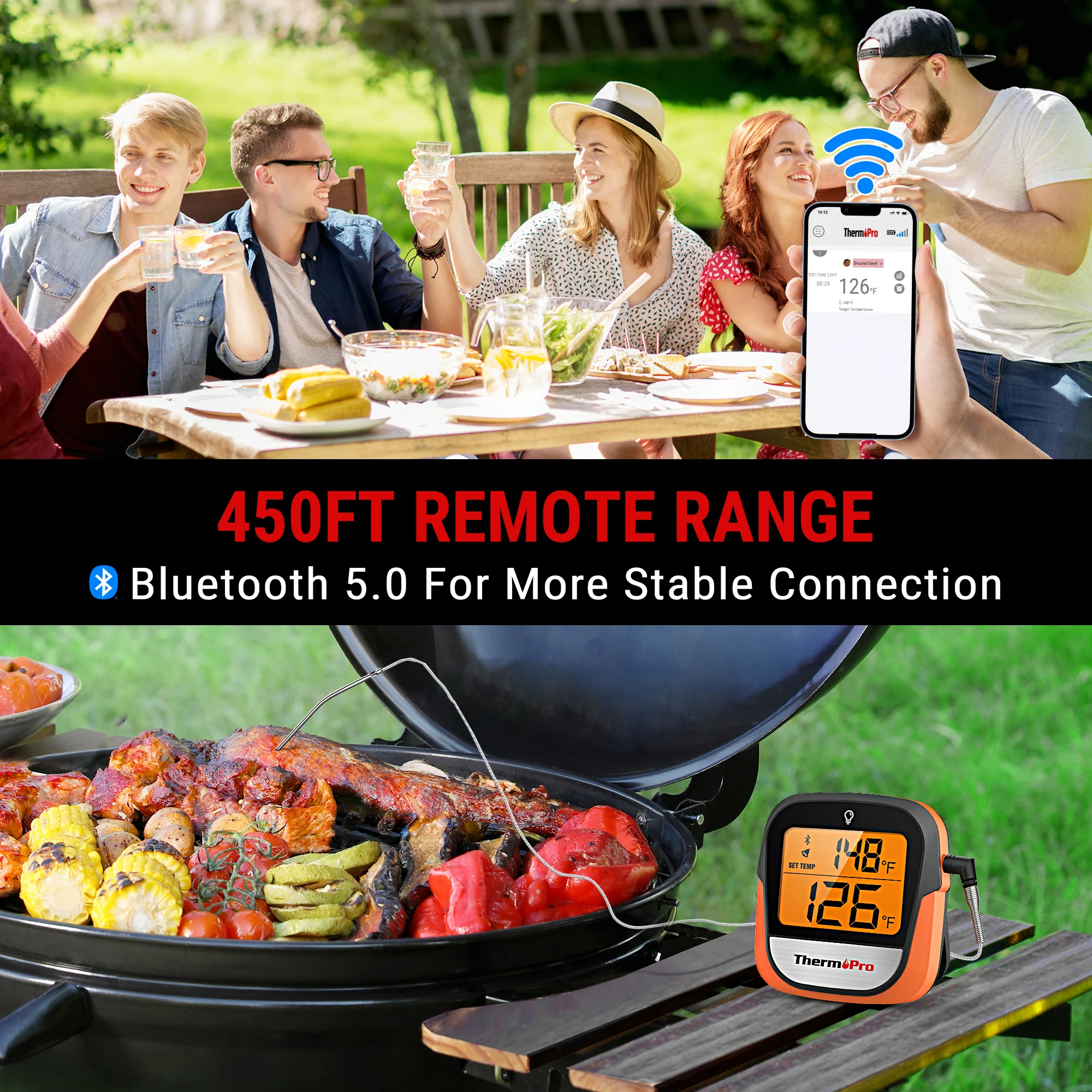 Thermopro TP901 Wireless Bluetooth Cooking Thermometer