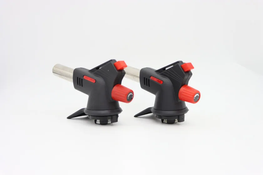 Torch Lighter Spray Gun Butane Two Flame Smoking Cigar Lighters Metal Torch Flame  Jet Flame Torch Lighter