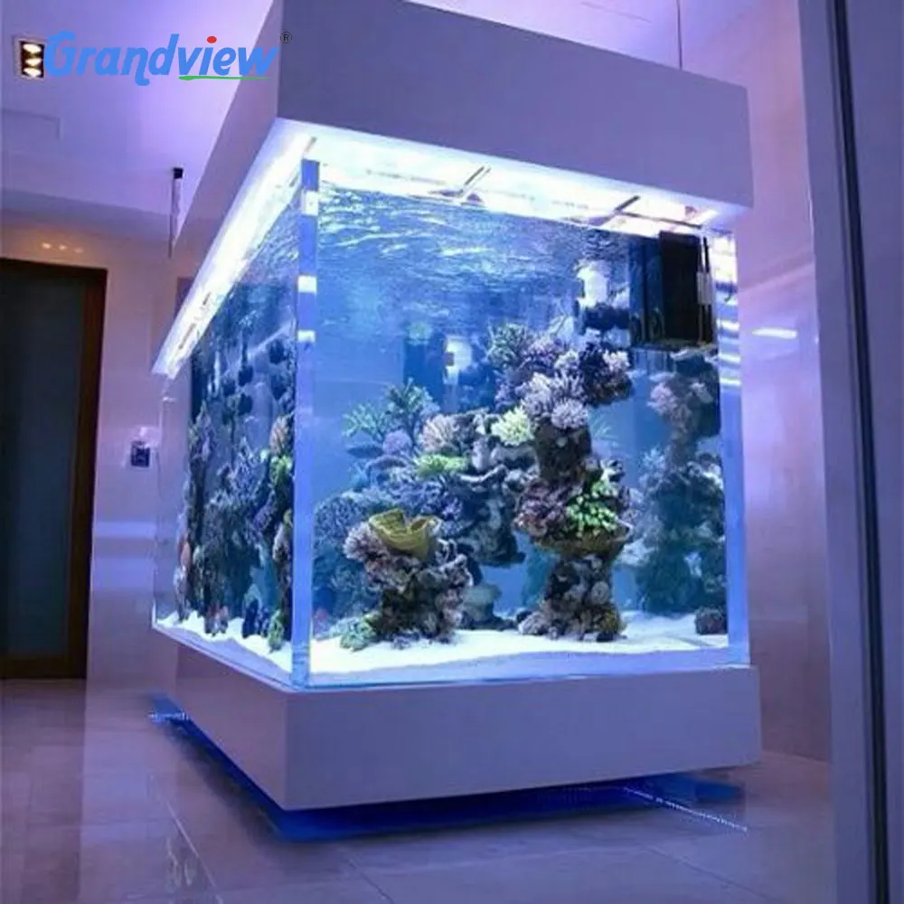 Grandview Oval Shape Custom Size Large Acrylic Aquarium Fish Tank