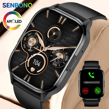 SENBONO HK89 Men's Smart Watch 1.43'' AMOLED Screen Always On