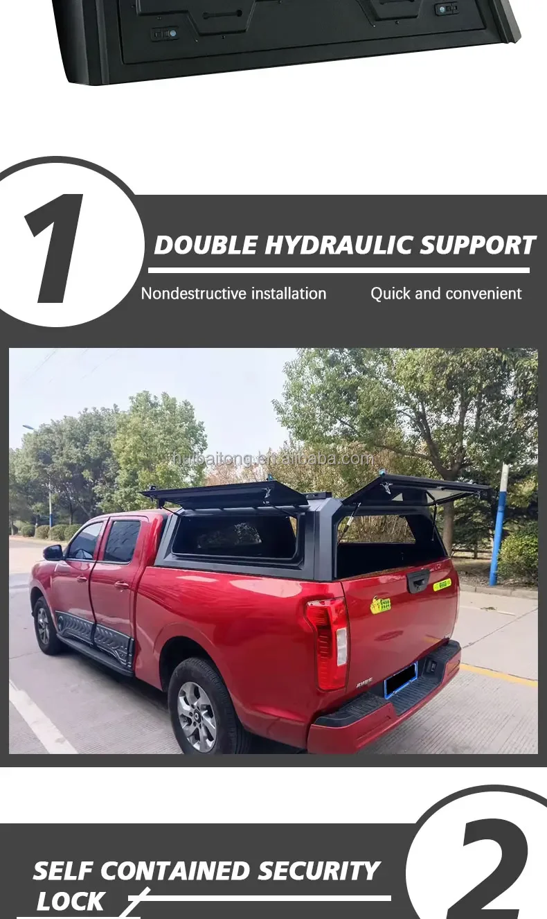 Deluxe Edition Truck Topper Camper Shell Pickup Canopy Pickup Truck