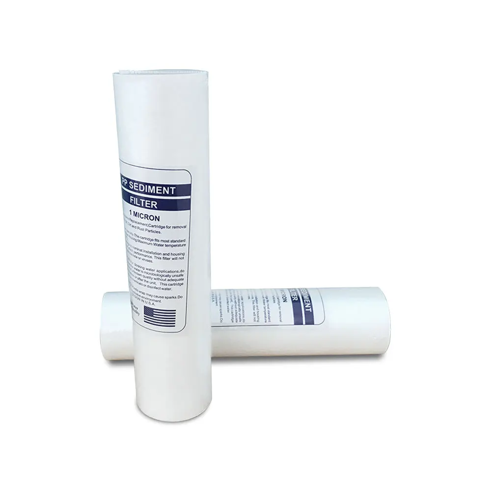 Sediment Water Filter 10 Inch Water Treatment Equipment Primary Filter Cartridges Melt Blown PP