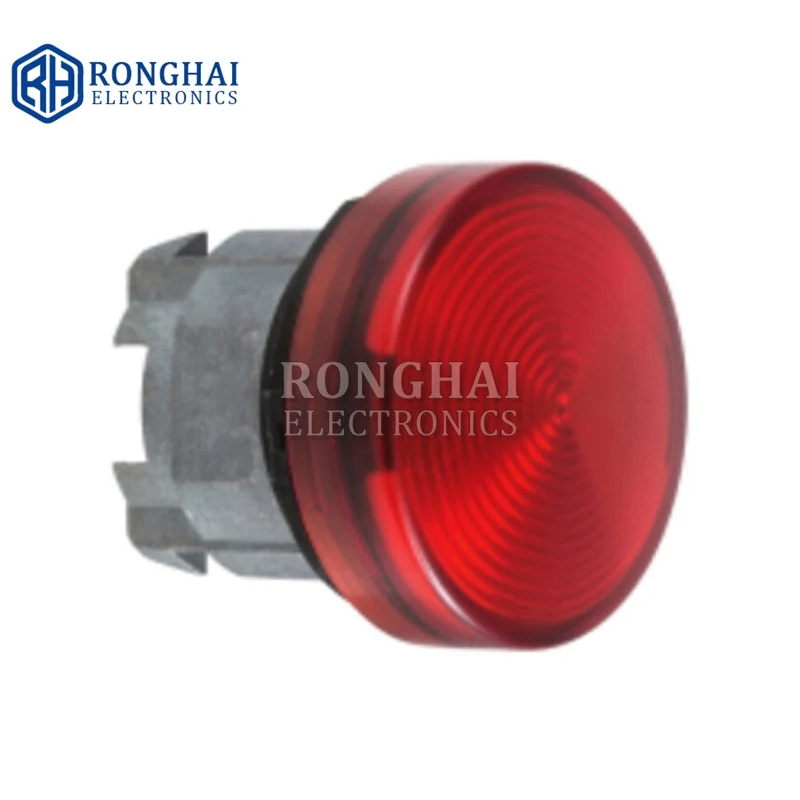 Red Color Push Button Indicator Light Switch Fixings Pilot Light