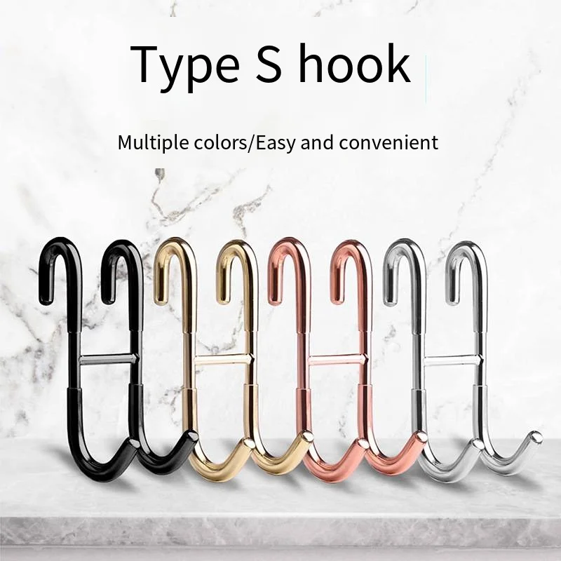 Hook S 304 Stainless steel Door Rear Hook Non-stick  Bathroom glass door back type double novelty hooks supplier