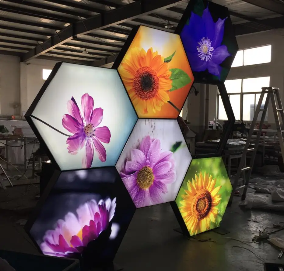 Hexagon lighting box (1)