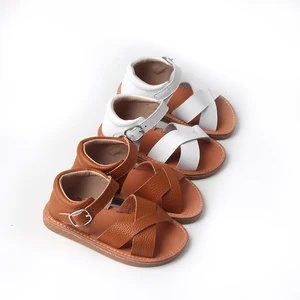 Custom Wholesale Boys and Girls Children Summer Beach Shoes Outdoor Non-slip Flat Sandals for Kids