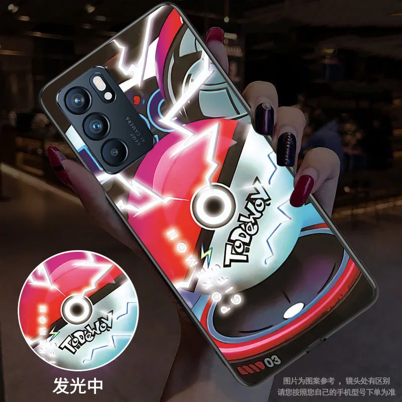 Topkes Anime Call Luminous Glass Led Flashing Glowing Phone