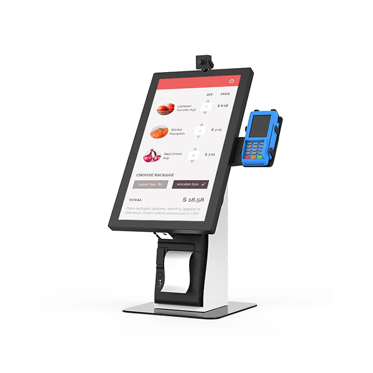 Self Ordering Payment Kiosk Display Terminal Machine Counter Top Self ...