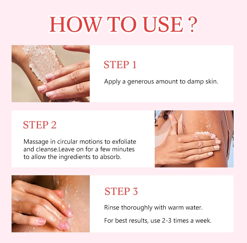 Wholesale Himalayan Salt Scrub With Collagen Vitamin E Moisturizing Delicate Skin Cleaning Exfoliating Face and Body Scrub