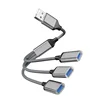USB to USB*3 (Grey)