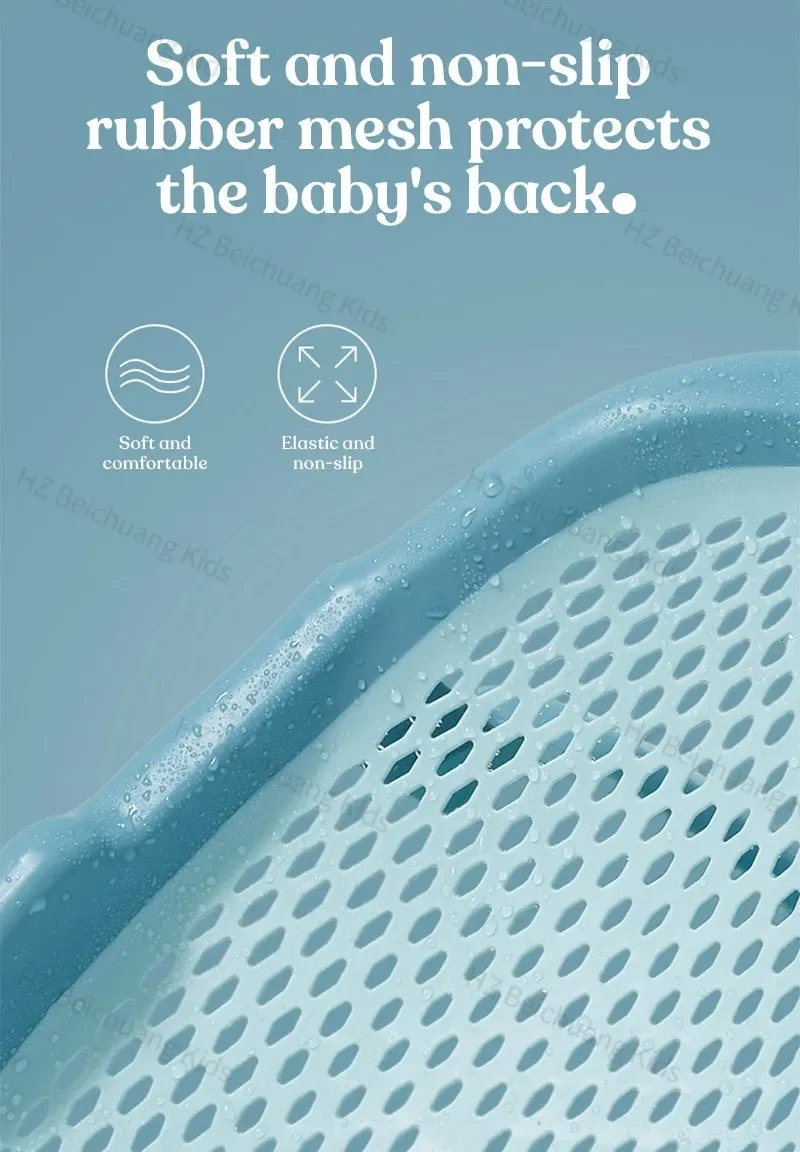 Kub Foldable Baby Bath Tub Support Seat Spine Protection Pp Tpe Safety