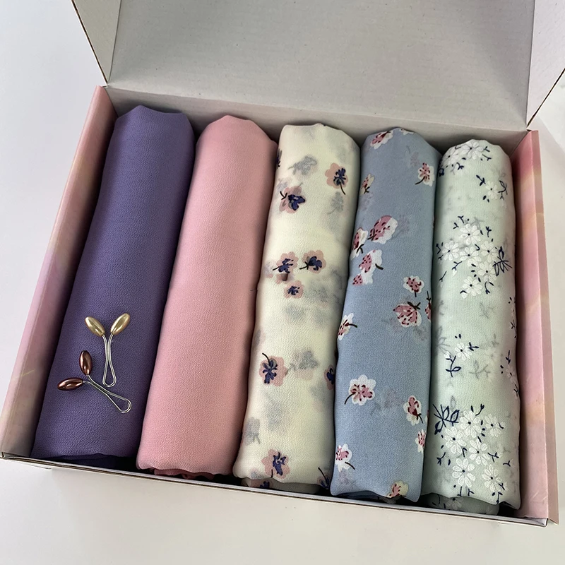 Coffret Hijab Jersey Coffret De Foulards à Offrir Femme Voilée
