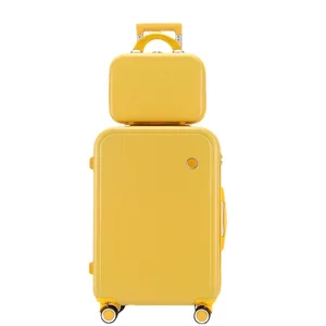 Macaron Trolley case Student Luggage Sets  Female Universal Wheel Mother Box 24 Inch 26 Inch Password Consignment Travel Box