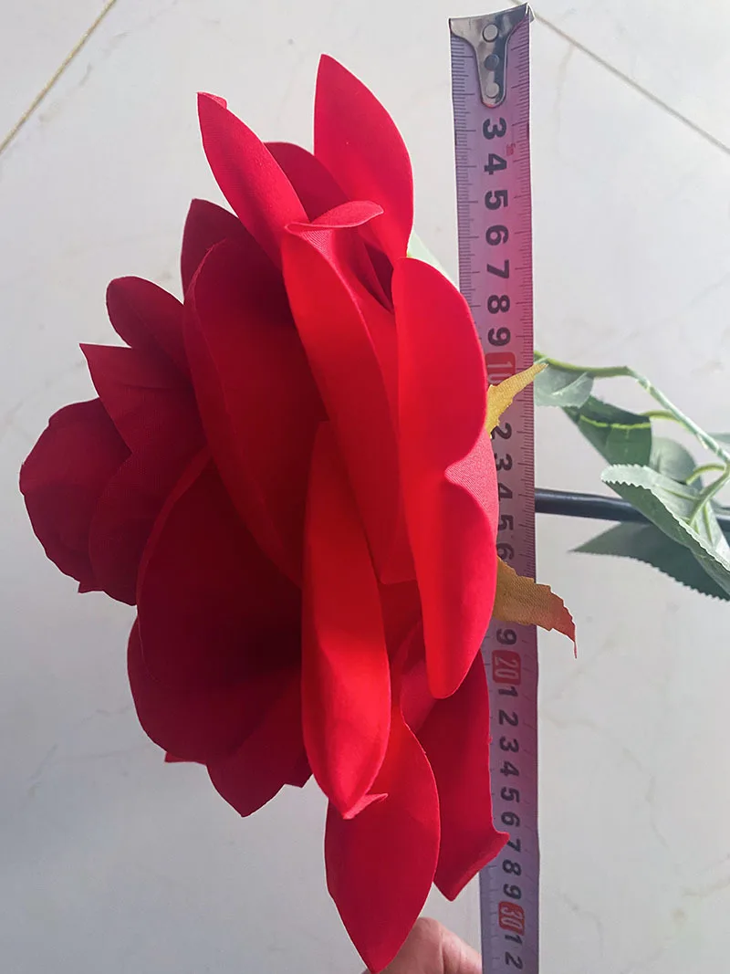 Valentine's Day 28cm Huge Rose Artificial Velvet Giant Flower For Home