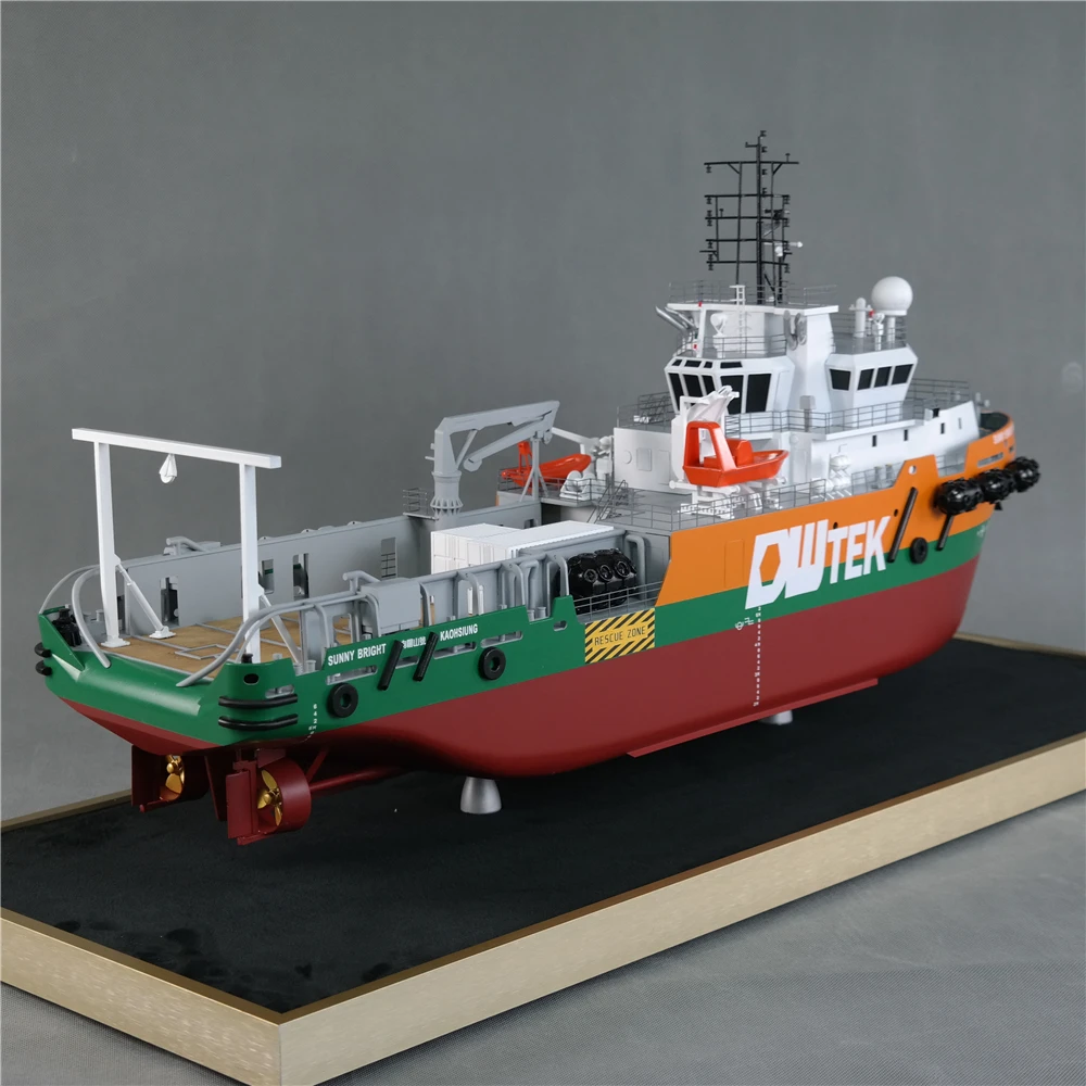 【A】Handmade Plastic Crafts Excellent Workmanship Gift Ship Craftsman Custom Made 60cm Marine Engineering Ship Model